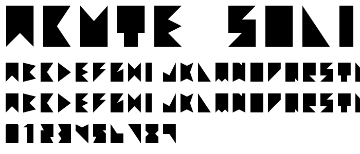 acute solid font